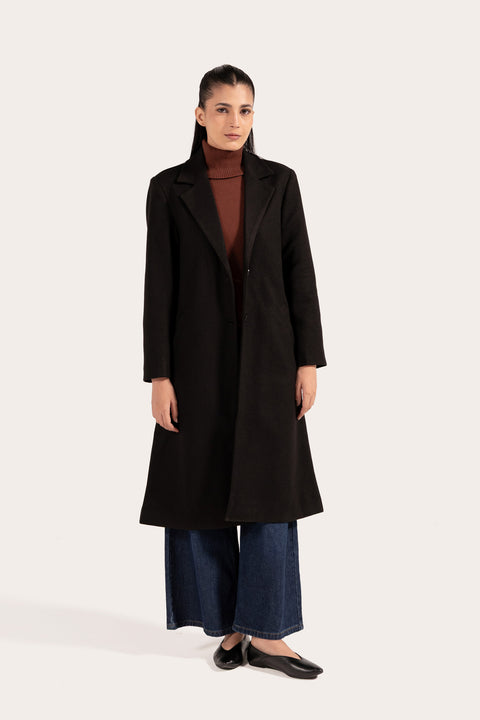 OVERSIZE COAT WITH WELT POCKET
