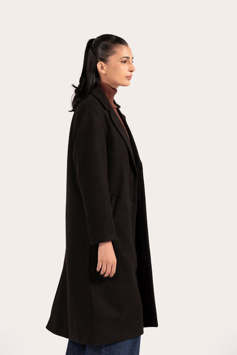 OVERSIZE COAT WITH WELT POCKET