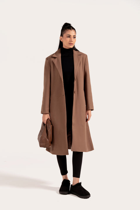 OVERSIZE COAT WITH WELT POCKET