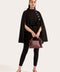 CAPE COAT WITH BELT DETAIL