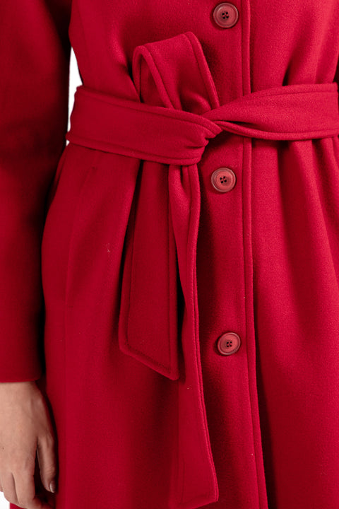 MOCK NECK LONG COAT