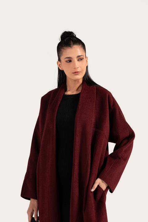 SHAWL COLLAR LONG COAT