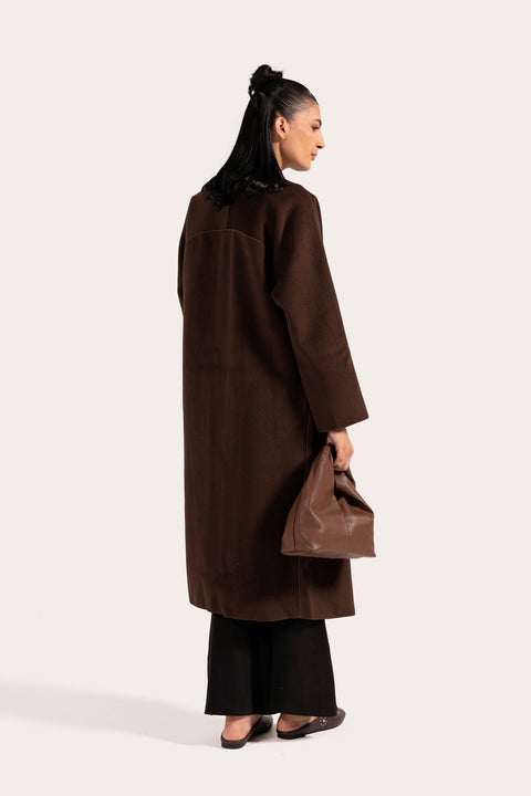 SHAWL COLLAR LONG COAT