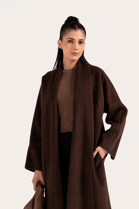 SHAWL COLLAR LONG COAT