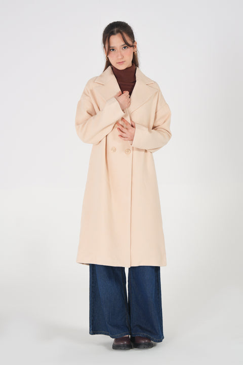 DOUBLE-BREASTED LONG COAT