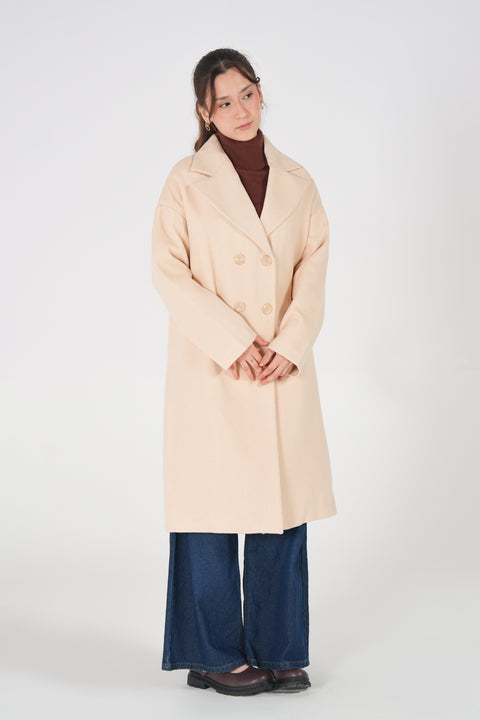 DOUBLE-BREASTED LONG COAT