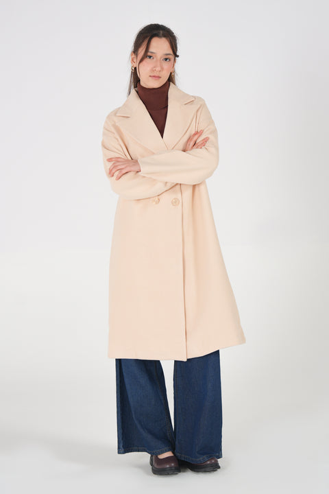 DOUBLE-BREASTED LONG COAT