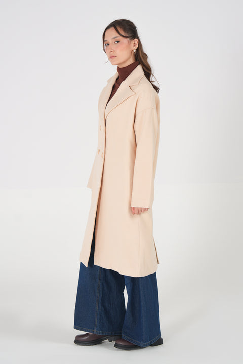DOUBLE-BREASTED LONG COAT