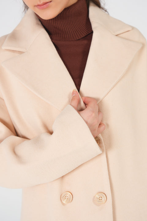 DOUBLE-BREASTED LONG COAT