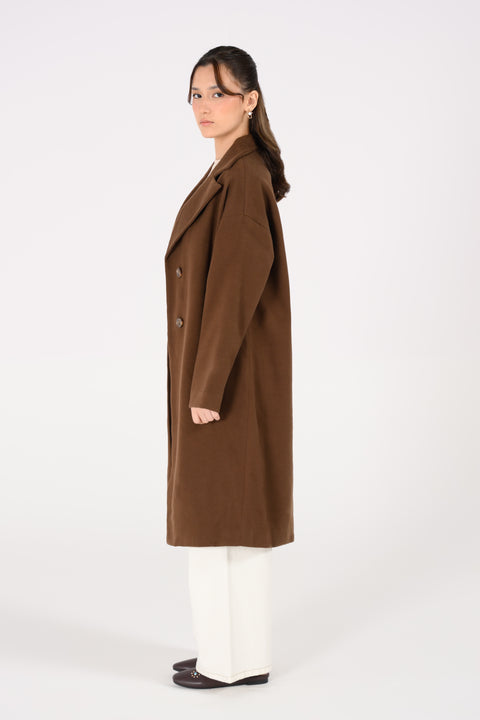 DOUBLE-BREASTED LONG COAT