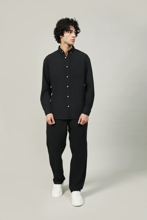 BUTTON DOWN BAGGY FIT SHIRT