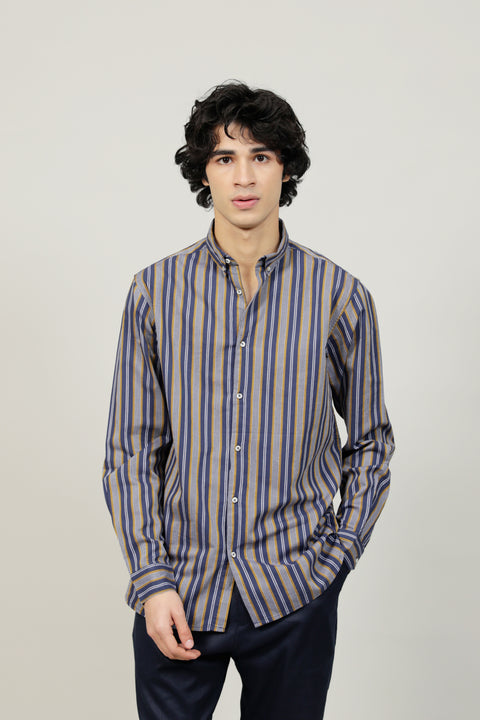 BUTTON DOWN STRIPED SHIRT