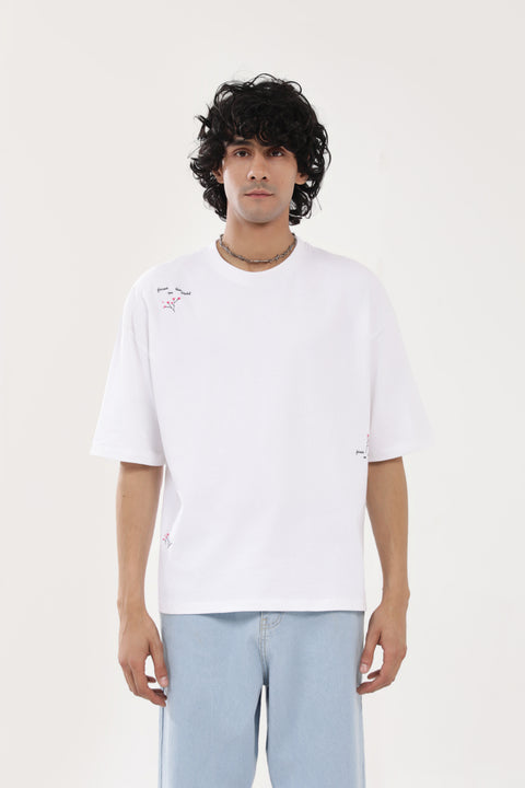 BOXY FIT EMBROIDERED TEE