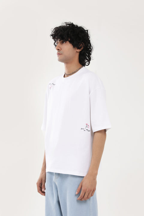 BOXY FIT EMBROIDERED TEE