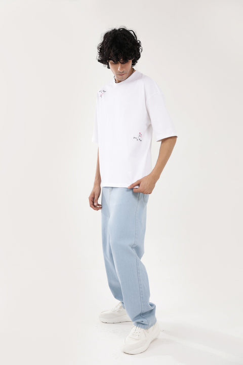 BOXY FIT EMBROIDERED TEE