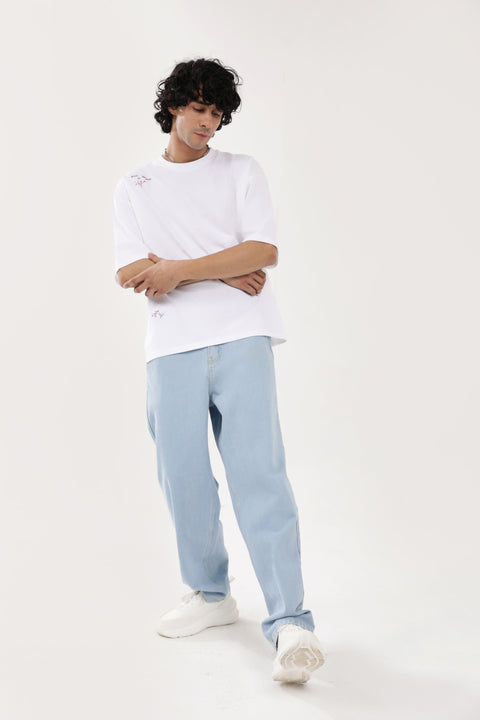 BOXY FIT EMBROIDERED TEE