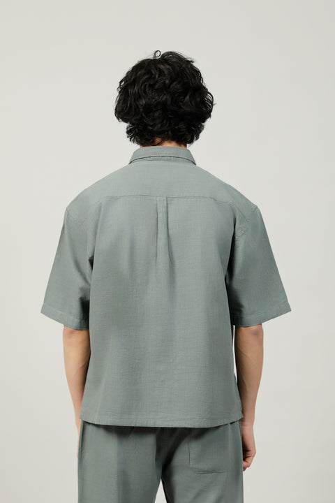 BUTTON DOWN BOXY FIT SHIRT