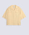 BOXY FIT RESORT COLLAR LINEN SHIRT
