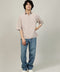 BAGGY FIT TEXTURED POLO SHIRT