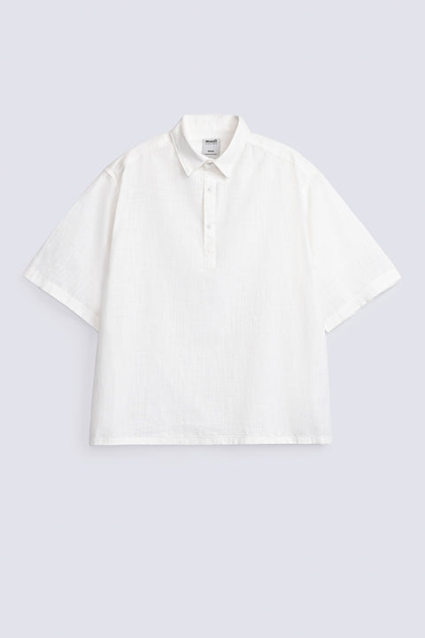 BAGGY FIT TEXTURED POLO SHIRT