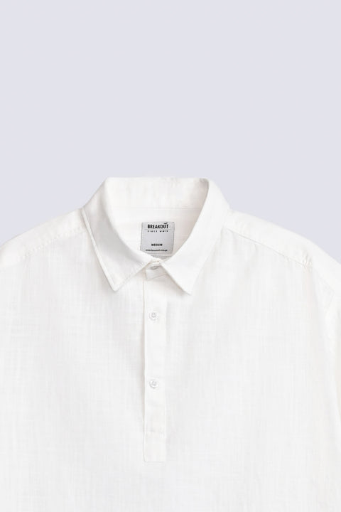 BAGGY FIT TEXTURED POLO SHIRT