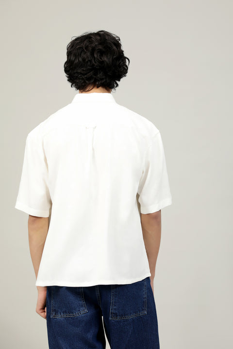 BOXY FIT BUTTON DOWN JACQUARD SHIRT