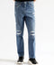 ORIGINAL STRAIGHT FIT RIPPED DENIM