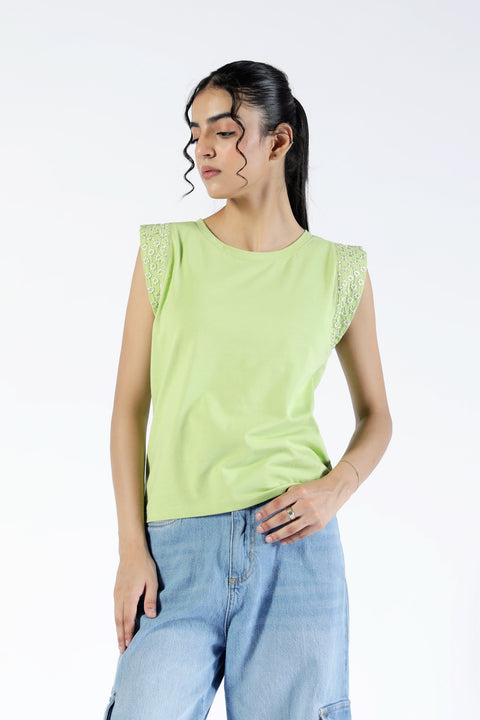 EMBROIDERED TEE
