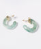 RESIN HOOP EARRINGS