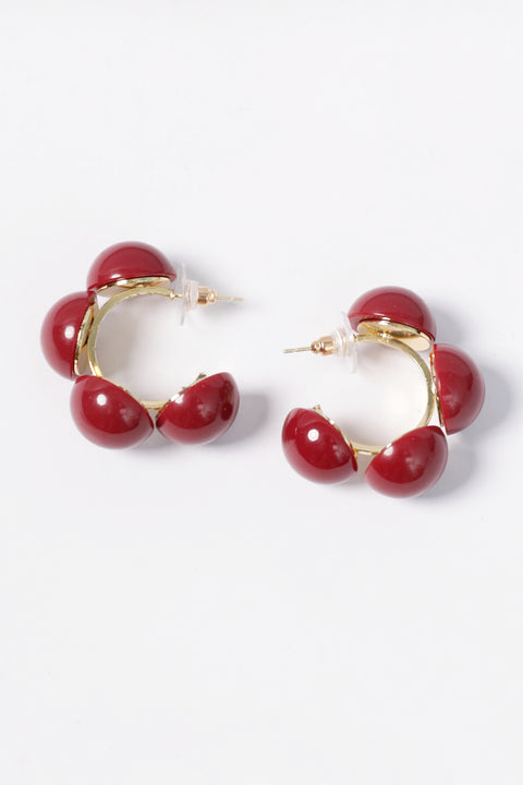 BUBBLE HOOP EARRINGS