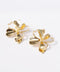METAL FLOWER EARRINGS