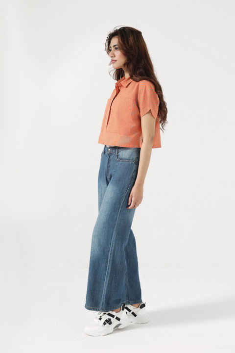 CROPPED KIMONO SHIRT