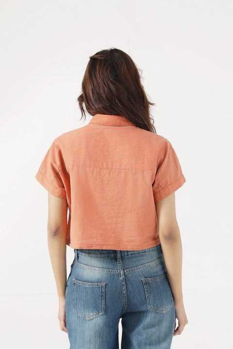 CROPPED KIMONO SHIRT