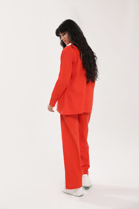 PLEATED BUTTON DOWN TOP