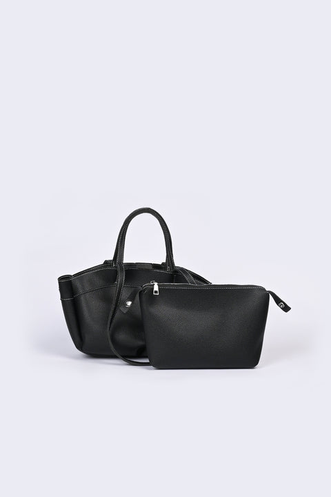 CONTRAST STITCH TOTE BAG