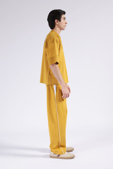 BOXY FIT CONTRAST PANEL GRAPHIC TEE