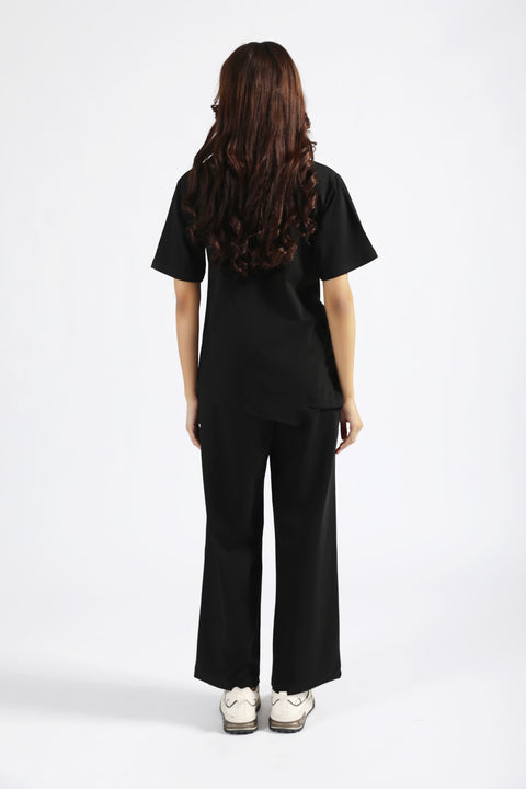 ASSYMETRICAL PLEATED TO TEE