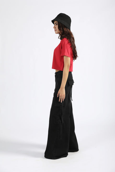 CROPPED GRAPHIC TEE
