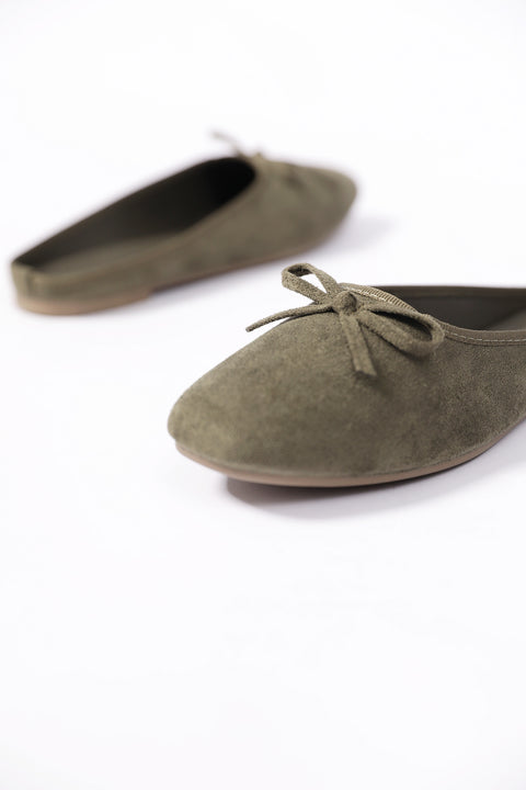 SUEDE MULES