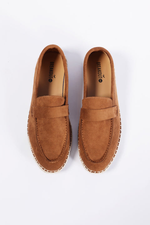 SUEDE JUTE LOAFERS