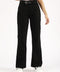 FLARED DENIM WITH BELT DETAIL