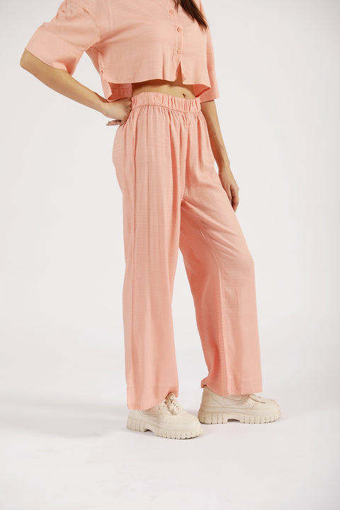 WIDE LEG TROUSERS WITH SLIT DETAIL