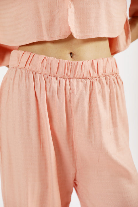 WIDE LEG TROUSERS WITH SLIT DETAIL