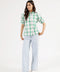 CHECKERED BUTTON DOWN SHIRT