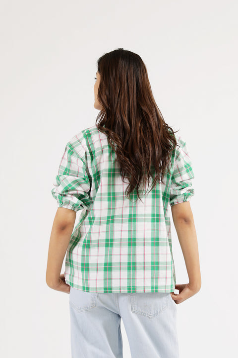 CHECKERED BUTTON DOWN SHIRT
