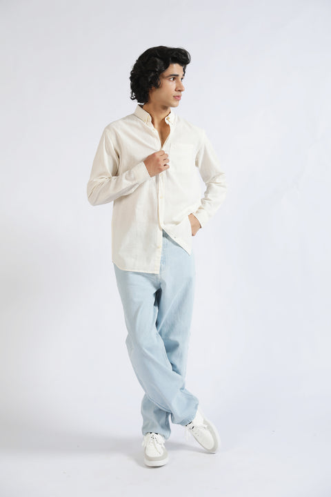 BUTTON DOWN LINEN SHIRT