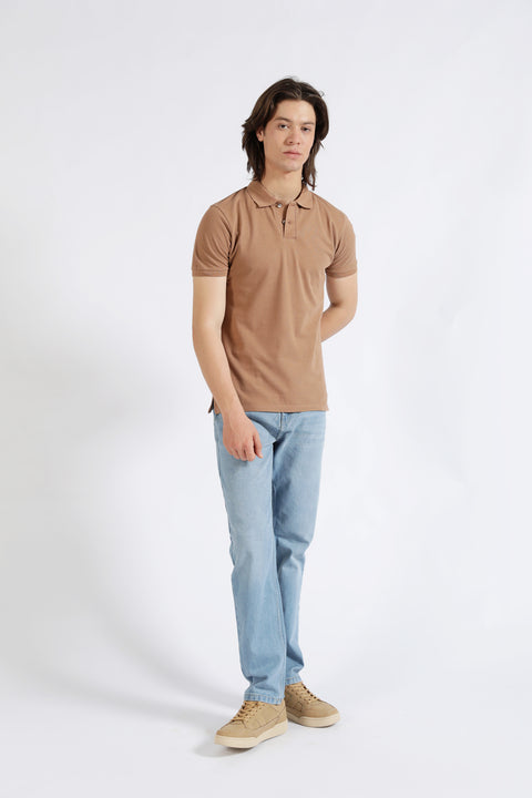 TEXTURED PIQUE POLO