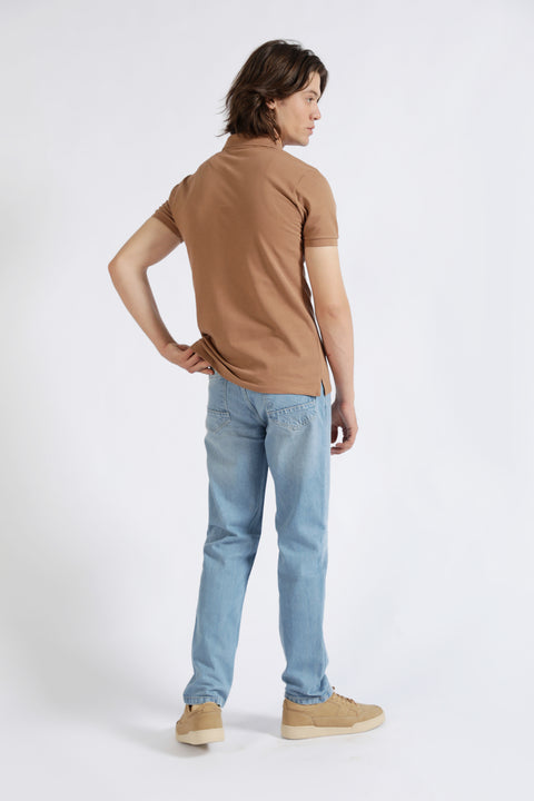 TEXTURED PIQUE POLO