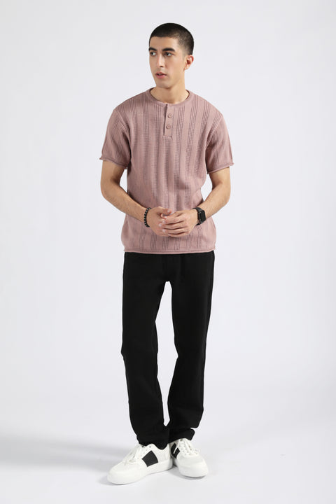 KNITTED HENLEY