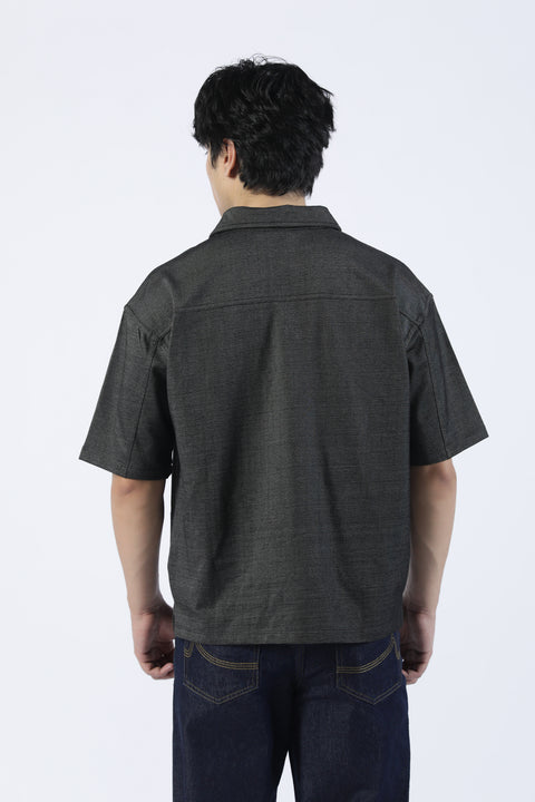 BOXY FIT TEXTURED POLO